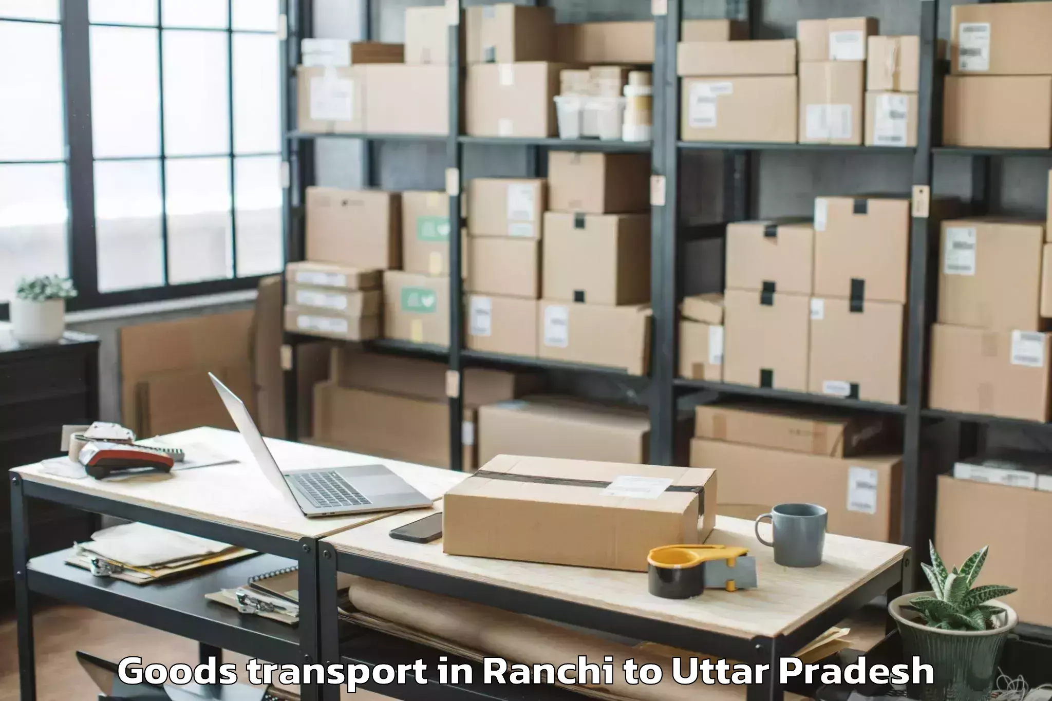 Discover Ranchi to Kasganj Goods Transport